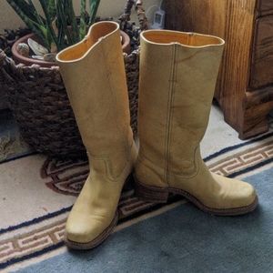 Sandy leather, Frye campus 14L boot, size 10